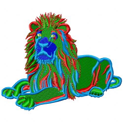 Lion Embroidery Design 9